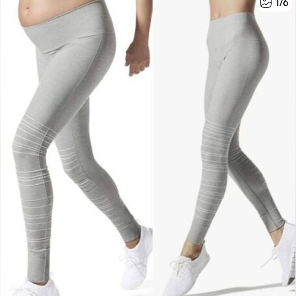 ✅ Blanqi Support Maternity Leggings in Grey SIZE SMALL sport support